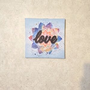 Colorful Love Abstract Canvas Art